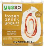 Yasso  frozen greek yogurt bars, sea salt caramel, gluten free, 4 bars Center Front Picture