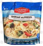 Gourmet Dining  shrimp alfredo with vegetables, individually bagged ingredients Center Front Picture