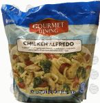 Gourmet Dining  chicken alfredo with vegetables, individually bagged ingredients Center Front Picture