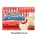 Smucker's Uncrustables peanut butter & strawberry jam sandwich, 4 count Center Front Picture