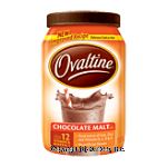 Ovaltine  chocolate malt flavor, just add milk Center Front Picture