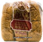 Korda's  traditional hearth baked 8 inch sub rolls, 8 ct., wrapper Center Front Picture