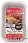 Handi-foil Cook-n-carry 5 mini loaf pans & lids, size 5 23/22 in x 3 5/16in x 1 7/8in Center Front Picture