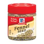 McCormick  Fennel Seed Specialty Herbs & Spices Center Front Picture