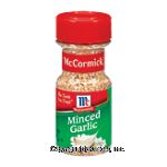 McCormick Dry Onion & Garlic Garlic Minced Center Front Picture