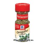 McCormick Oregano Leaves Whole Center Front Picture