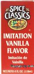 Spice Classics  extract, vanilla flavor, imitation Center Front Picture