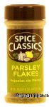 Spice Classics  parsley flakes Center Front Picture