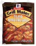 Mc Cormick Grill Mates island wood fire grill marinade mix Center Front Picture