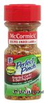 Mc Cormick Perfect Pinch roasted garlic & bell pepper seasoning Center Front Picture