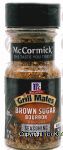 McCormick Grill Mates brown sugar bourbon seasoning. plastic jar Center Front Picture