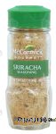 Mc Cormick Gourmet sriracha seasoning Center Front Picture