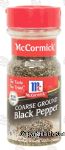 Mc Cormick  black pepper, coarse ground Center Front Picture