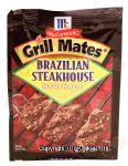 Mc Cormick Grill Mates brazilian steakhouse marinade Center Front Picture