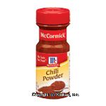 McCormick  Chili Powder Dry Spices Center Front Picture