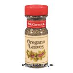 McCormick Oregano Leaves Whole Center Front Picture