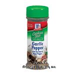 McCormick California Style Garlic Pepper w/Red Bell & Black Pepper Coarse Grind Blend Center Front Picture