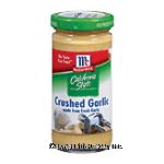 McCormick  California Style Crushed Garlic Center Front Picture