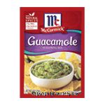 Mc Cormick  guacamole dry seasoning mix Center Front Picture