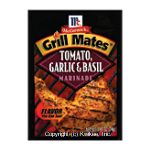 McCormick Grill Mates tomato, garlic & basil marinade Center Front Picture