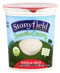 Stonyfield Organic smooth & creamy whole milk plain yogurt Center Front Picture