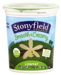 Stonyfield Organic smooth creamy lowfat french vanilla yogurt Center Front Picture