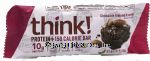 thinkThin  chocolate almond brownie protein & fiber bar Center Front Picture