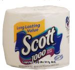 Scott  unscented bathroom tissues, one-ply Center Front Picture