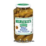 Milwaukee's  kosher midget dill pickles Center Front Picture