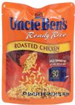 Uncle Ben's Ready Rice roasted chicken, microwave in the pouch Center Front Picture