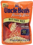 Uncle Ben's Ready Rice buttery rice flavored, microwave in the pouch Center Front Picture