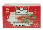 Ahmad Tea London strawberry black tea, 20-foil tea bags Center Front Picture