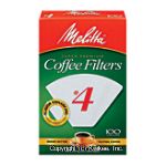 Melitta Coffee Filters #4 Cone White Center Front Picture