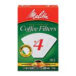 Melitta Coffee Filters #4 Cone White Center Front Picture