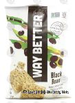 Way Better Snacks  black bean whole grain corn tortilla chips Center Front Picture