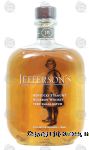 Jefferson's  kentucky straight bourbon whiskey, very small batch, 41.15% alc. by vol. Center Front Picture