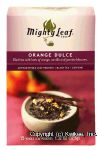 Mighty Leaf Orange Dulce black tea with orange, vanilla and jamine blossoms, 15-whole leaf pouches Center Front Picture