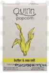 Quinn  microwave popcorn reinvented, butter & sea salt, 2 pure pop bags with ingredient pouches Center Front Picture