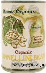 Omena Organics  organic cannellini beans, sealed can Center Front Picture