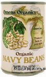 Omena Organics  organic navy beans, sealed can Center Front Picture