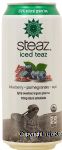 steaz iced teaz blueberry, pomegranate, acai lightly sweetened organic green tea Center Front Picture