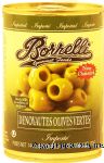 Borrelli  medium pitted green olives Center Front Picture