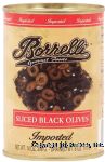 Borrelli  sliced black olives Center Front Picture