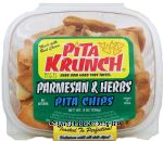 Pita Krunch  pita chips with parmesan & herbs flavor Center Front Picture