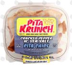 Pita Krunch  pita chips with cracked pepper n' sea salt flavor Center Front Picture