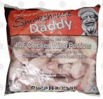 Smokehouse Daddy  uncooked, ice glazed chicken wing portions Center Front Picture