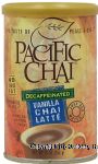 Pacific Chai  vanilla chai latte, decaffeinated, just add water Center Front Picture