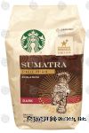 Starbucks Sumatra single-origin, earthy & herbal, dark roast ground coffee, 100% arabica coffee Center Front Picture