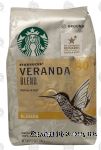 Starbucks Veranda Blend mellow & soft, blonde ground coffee, 100% arabica coffee Center Front Picture