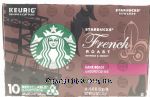 Keurig Starbucks french roast, dark roast ground coffee, 10 K-cups Center Front Picture